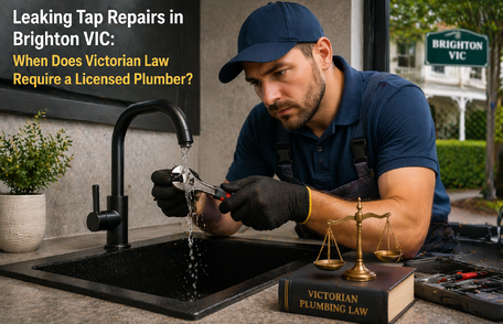Leaking Tap Repairs Brighton VIC: Victorian Law Require Licensed Plumber?